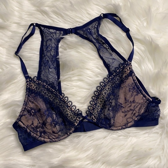 Victoria's Secret Other - Nwot Victoria’s Secret blue lace racerback bra